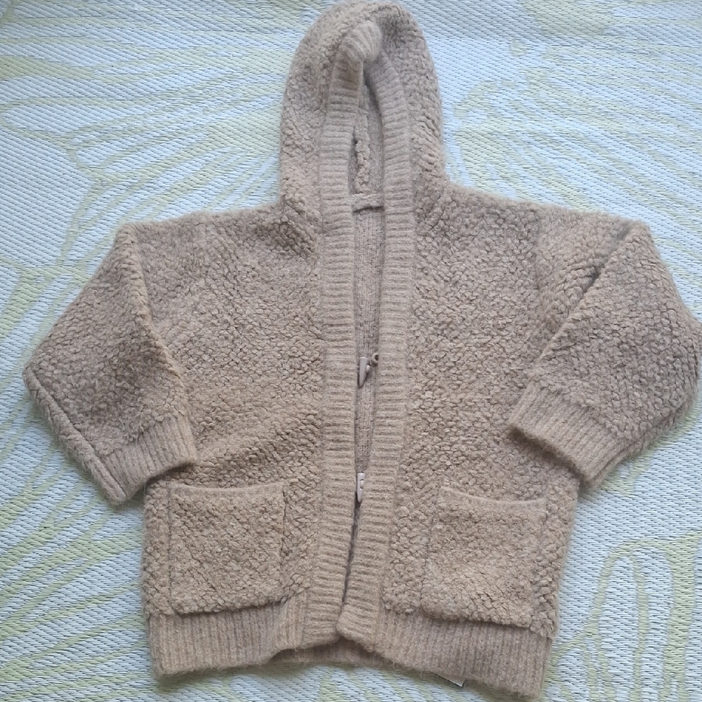 ASM Anna Cozy Tan Hooded Cardigan